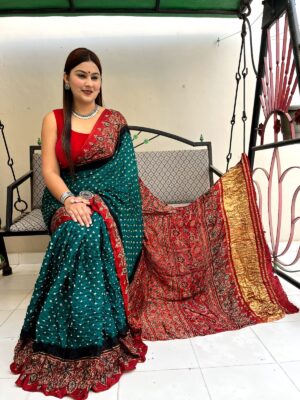 Pure Modal Silk Ajrakh Sarees (1)