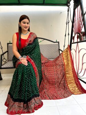 Pure Modal Silk Ajrakh Sarees (3)