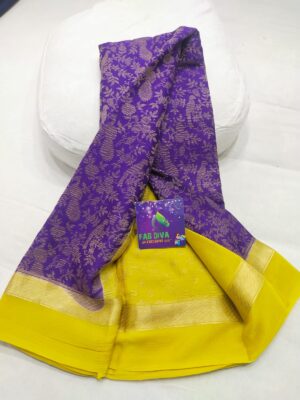 Pure Mysore Silk Wrinkle Crepe Sarees (5)