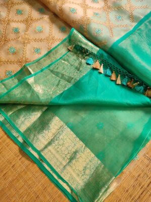 Pure Organza Silk Sarees With Blouse (18)