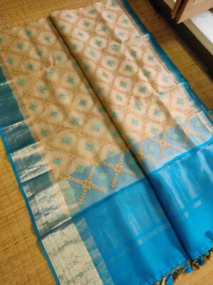 Pure Organza Silk Sarees With Blouse (25)