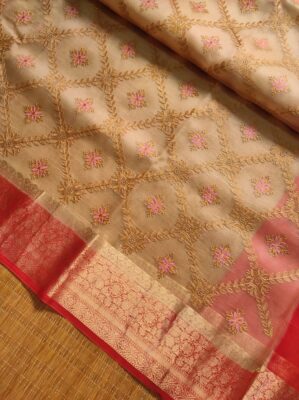 Pure Organza Silk Sarees With Blouse (5)