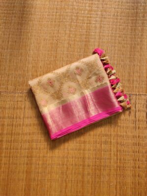 Pure Organza Silk Sarees With Blouse (7)