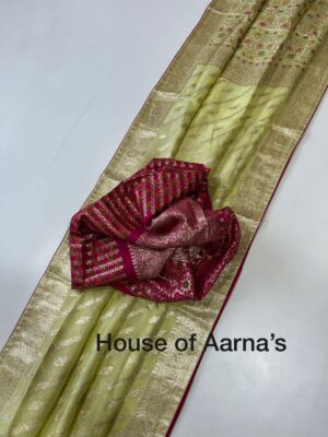 Pure Organza Silk Sarees With Elegant Weaving (25)