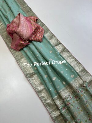 Pure Organza Silk Sarees With Elegant Weaving (3)