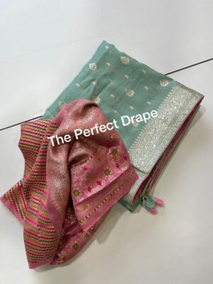Pure Organza Silk Sarees With Elegant Weaving (4)