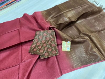 Pure Tussar Fancy Stipes Sarees (9)