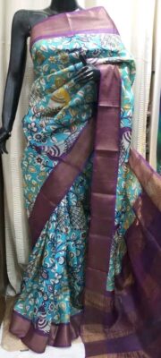 Pure Tussar Silk With Zari Border (9)