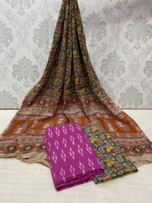 Kalamkari Ikkath Cotton Dresses (11)