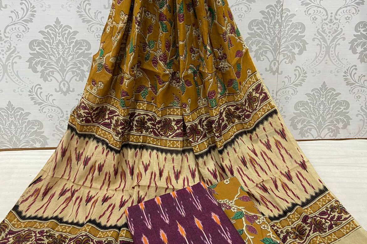 Kalamkari Ikkath Cotton Dresses (23)