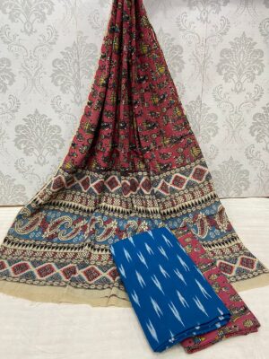 Kalamkari Ikkath Cotton Dresses (26)