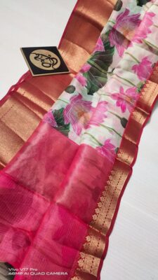 Pure Kota Silk Floral Sarees (1)