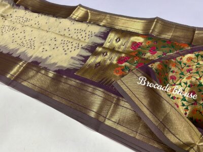 Kosa Silk With Bandini Prints With Blouse (14)