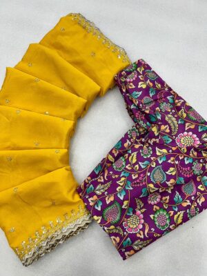 Chinnon Crepe Embroidary Sarees (11)