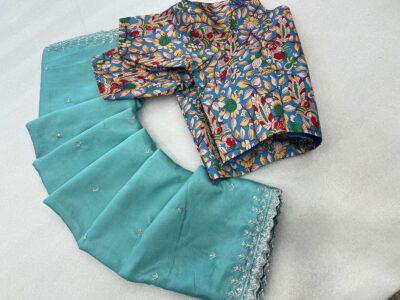 Chinnon Crepe Embroidary Sarees (6)