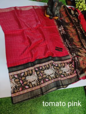 Cotton Pattu Georget Style Sarees (4)