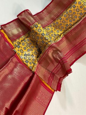 New Banarasi Ajrakh Weaving Sarees (10)
