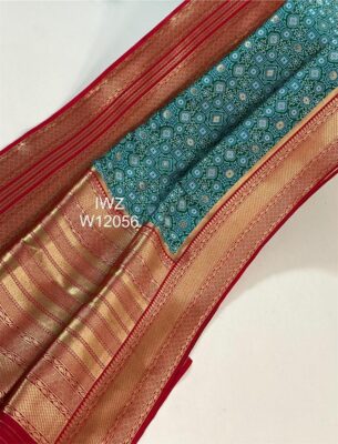 New Banarasi Ajrakh Weaving Sarees (11)