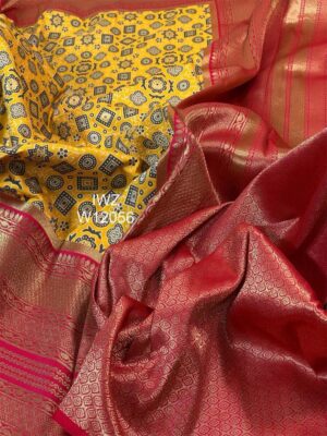 New Banarasi Ajrakh Weaving Sarees (12)