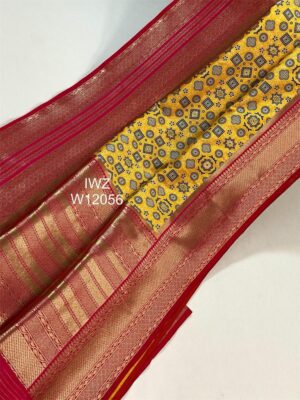 New Banarasi Ajrakh Weaving Sarees (16)