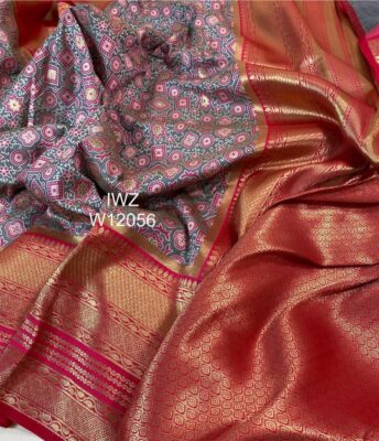 New Banarasi Ajrakh Weaving Sarees (18)