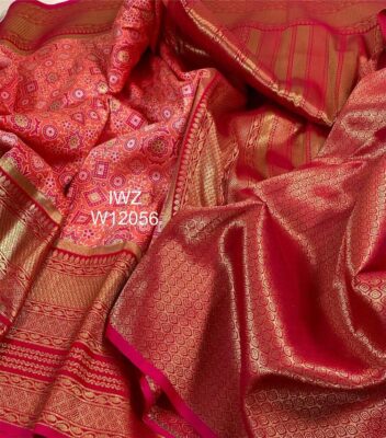 New Banarasi Ajrakh Weaving Sarees (3)