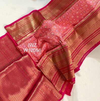New Banarasi Ajrakh Weaving Sarees (4)
