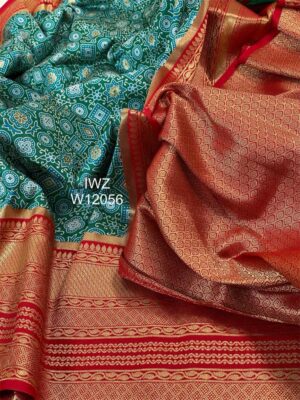 New Banarasi Ajrakh Weaving Sarees (5)