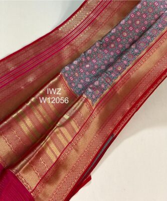 New Banarasi Ajrakh Weaving Sarees (7)