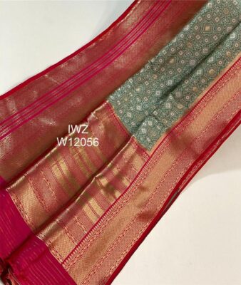 New Banarasi Ajrakh Weaving Sarees (9)
