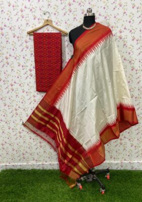 Pure Ikkath Silk Dress Materials Online (13)