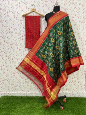 Pure Ikkath Silk Dress Materials Online (18)
