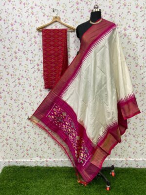 Pure Ikkath Silk Dress Materials Online (21)