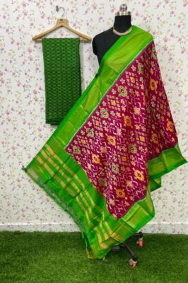 Pure Ikkath Silk Dress Materials Online (23)