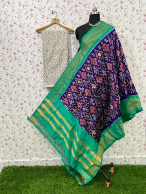 Pure Ikkath Silk Dress Materials Online (25)