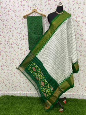 Pure Ikkath Silk Dress Materials Online (4)