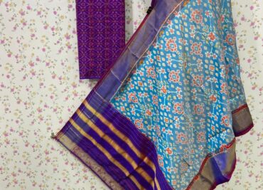 Pure Ikkath Silk Dress Materials Online (49)