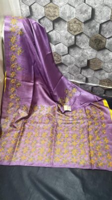 Tussar Silk Embroidary Sarees (4)