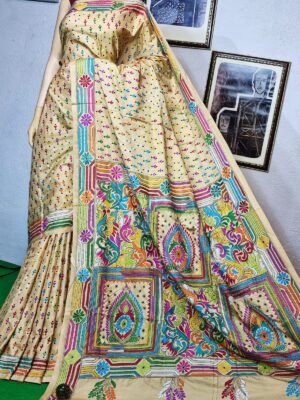 Blended Banglori Silk Kantha Work Sarees (7)