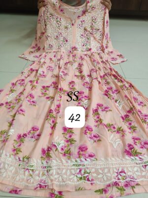 Cotton Mulmul Gowns With Price (1)