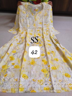 Cotton Mulmul Gowns With Price (10)