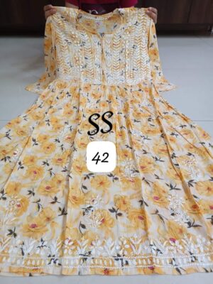Cotton Mulmul Gowns With Price (14)