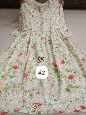 Cotton Mulmul Gowns With Price (27)