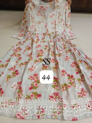 Cotton Mulmul Gowns With Price (34)