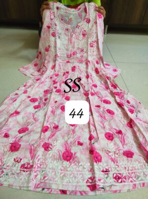 Cotton Mulmul Gowns With Price (35)