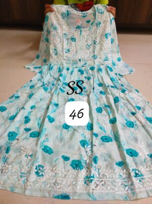 Cotton Mulmul Gowns With Price (40)