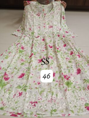 Cotton Mulmul Gowns With Price (42)