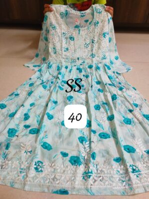 Cotton Mulmul Gowns With Price (43)