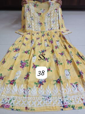 Cotton Mulmul Gowns With Price (45)