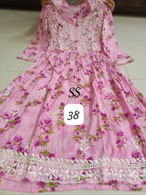 Cotton Mulmul Gowns With Price (48)